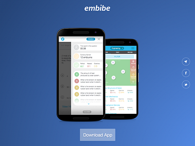 embibe app page android app education landing ui ux