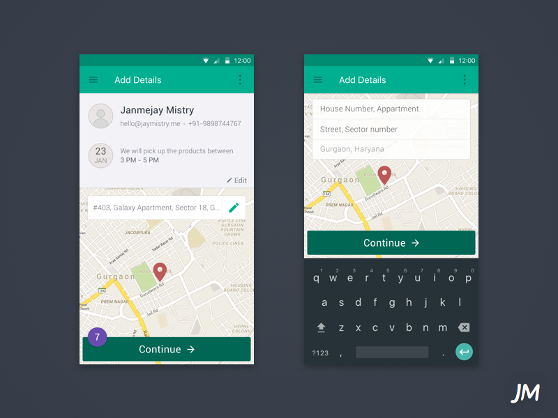 WIP - More coming soon consultancy startup india ux material android app ui