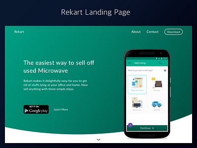 Rekart Landing Page