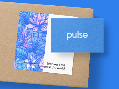 Introducing Pulse branding card design health app health care icon logo typography