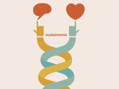 eudaimonia brain design dna economy hand heart illustration rock3rs