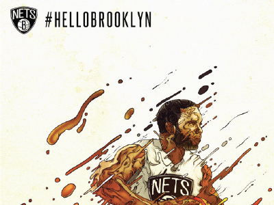 Brooklyn Nets (Deron) art direction basketball bball brooklyn brooklyn nets illustration nba nets new york nyc sports