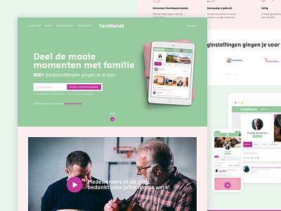 Familynet - Home Page ui ui design uidesign ux ux ui ux design uxdesign website website design