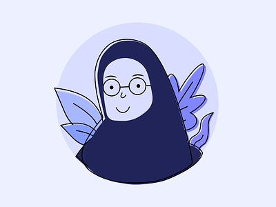 Hijab Avatar Illustration hijab illustration ui ux