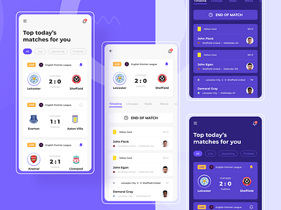 Sport Match App app dark theme design dribbble figma figmadesign match mobile app sport sportmatchapp ui uidesign ux