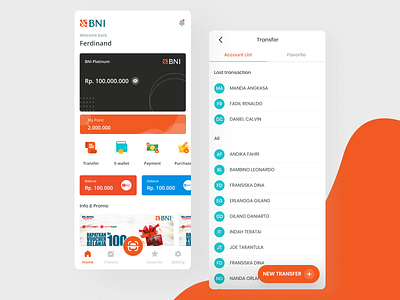 BNI Mobile Redesign bank bni design figma figmadesign mobile app ui ux