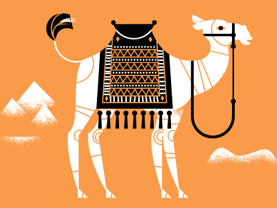 camel bott camel circle illustration luke pyramid tassel texture triangle