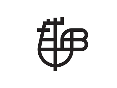 Bantam 2 b bantam black line logo rooster stack white
