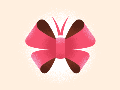 Abby's Gift bow butterfly gift pink present