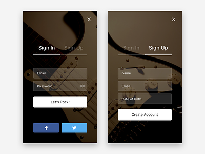 Daily UI #001 — Sign Up account dailyui freebie in login profile registration sign sketch up