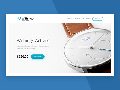 Daily UI #003 — Landing Page (Above the Fold)