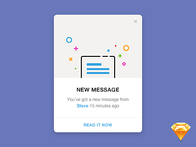 Daily UI #011 — Flash Message dailyui flash free freebie message pop-up sketch