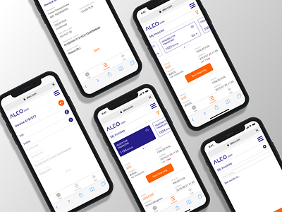 Financing Mobile Website banking app dashboard design finances invoices iphone mobile ui ux