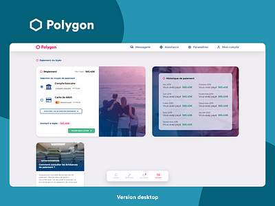 Interface desktop - Paiement de loyer