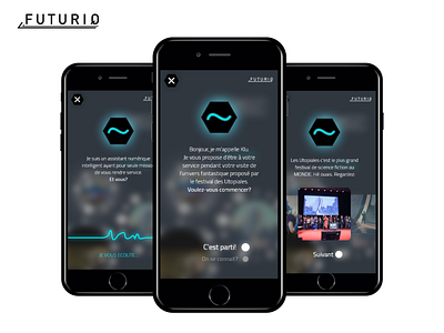 Futuriq - Science Fiction festival mobile app concept