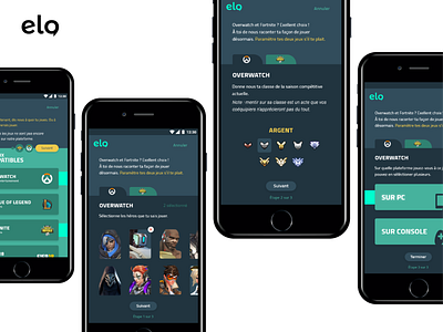 Elo - video game team management app concept