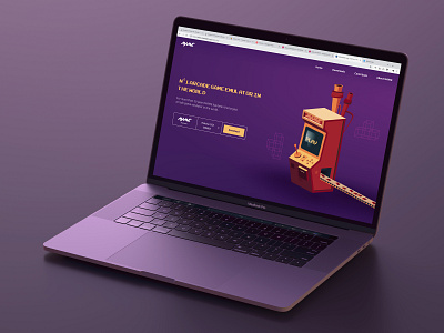 MAME - Desktop Homepage arcade arcade terminal branding download gaming macbook mame mamedev purple redesign retro ui video game web