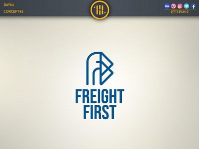 Freight First 30daychallenge 30dayslogochallenge branding design flat icon illustration logo logodaily logodesainer logodesign logodesignchallenge minimal vector