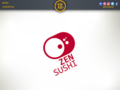 ZEN SUSHI Logo 30daychallenge 30dayslogochallenge branding clean design flat graphics design icon identity illustration illustrator lettering logo logodaily logodesainer logodesign logodesignchallenge minimal typography vector