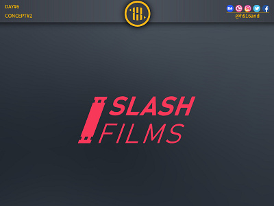 Slash Films Logo 30daychallenge 30dayslogochallenge branding clean design flat graphics design icon identity illustration illustrator lettering logo logodaily logodesainer logodesign logodesignchallenge minimal typography vector