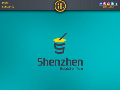 Shenzhen Bubble Tea 2 30daychallenge 30dayslogochallenge branding clean design flat graphics design icon identity illustration illustrator lettering logo logodaily logodesainer logodesign logodesignchallenge minimal typography vector
