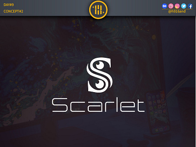 Logo Design Concept 2 For Scarlet (vfx)
