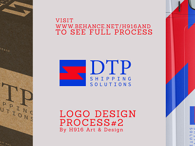 DTP Shipping Solutions Logo design branding clean design flat icon illustration logo logodesign minimal vector