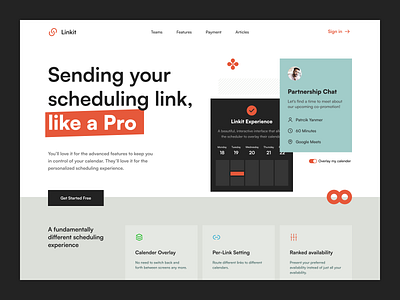 SaaS - Landing Page black dark link orange retro saas shortener ui user interface ux web design webdesign website