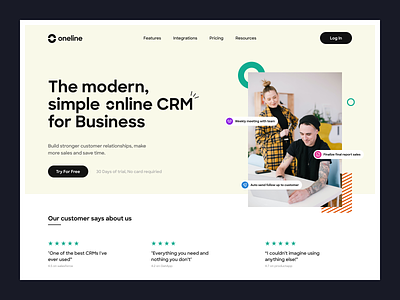 CRM Business - Landing Page