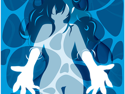 paper art3 anime design illustration surface vector water