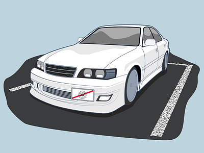 Toyota Chaser Illustration carillustration chaser design illustration toyota