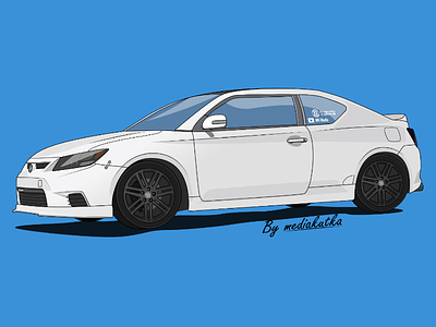 Scion tC Illustration art automotive car design graphics illustration scion tc vector