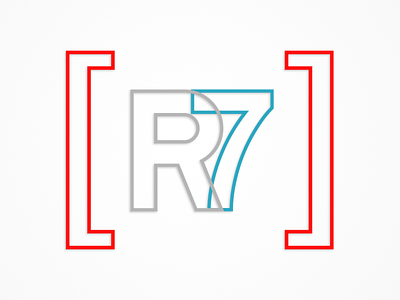 R7 Logo 7 graphic design logo old personal r rodrigo