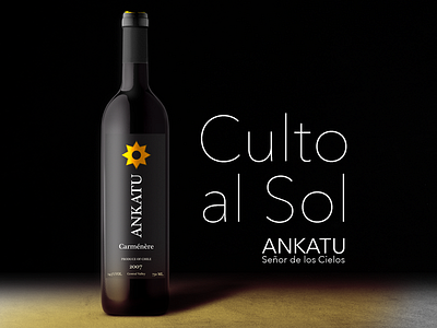 Ankatu Wine concept advertising art direction chile corporate identity cult logo mapuche sun wine