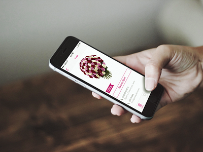 Flower app basket flower ios iphone mobile shop ui ux