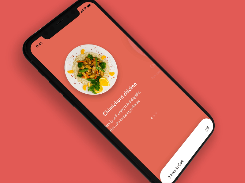 Food app city clean dish food food app interface ios iphone mobile pizza ui