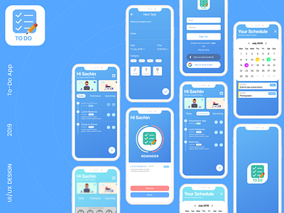 To Do App UI by Sachin Mittal on Dribbble