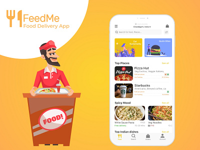Feed Me ( Food Delivery App) UI/UX