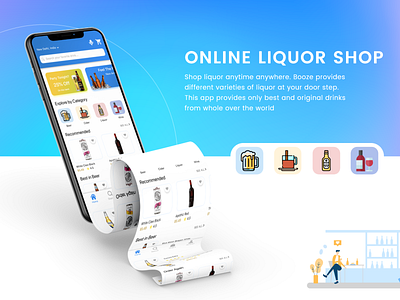 Online Liquor Store UI/UX Design adobexd app app design app ui delivery app design ios ios app madewithadobexd shop ui user inteface ux