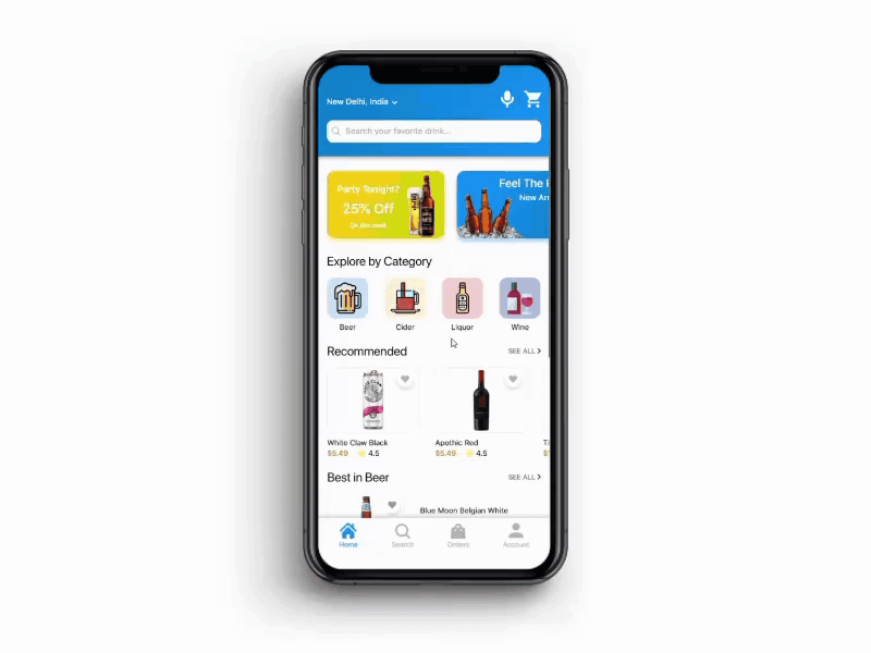 Online Liquor Store UI/UX Design adobexd app app design app ui delivery app design interaction ios madewithadobexd online store shopping app ui user experience user inteface ux