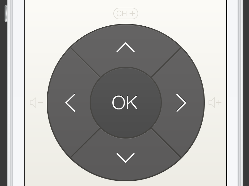 iOS remote control app by Kalmer Rautam on Dribbble