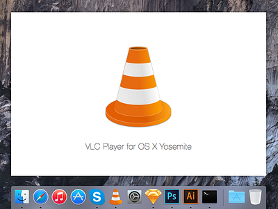 VLC Player icon for OS X Yosemite dock icon mac osx vlc yosemite