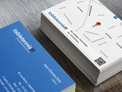 Two sided business card.