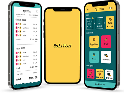 Splitter - A app quick and easy way to split the bill.