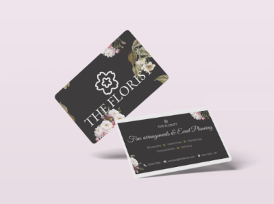 The Florist - Business card. branding design figma logo ui