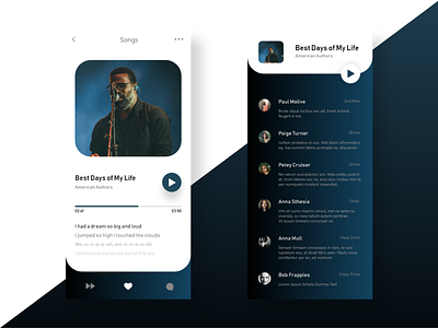 Making a beat - A Quick Look Of Music App 2d adobe android app app design application authors beat blue design dribbble dribbble best shot mobile ui music play player uiux