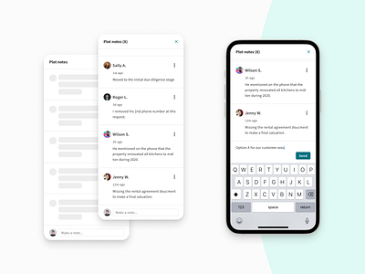 Note taking app ui