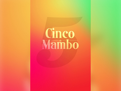 Cinco De Mambo Flyer cinco de mayo flyer mambo mango mexican salsa