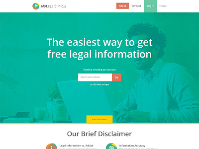Concept For Legal Clinics branding concept web