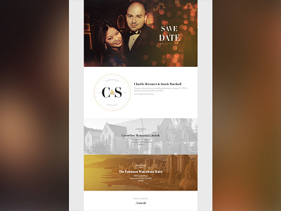 C&S Save The Date Landing Page save the date web wedding